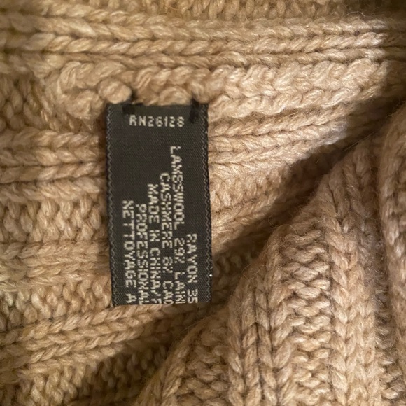 Coach Logo Unisex wool beanie hat in Tan One Size - Picture 3 of 3